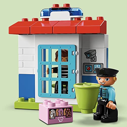 LEGO 10902 DUPLO Town Comisaría de Policía, Juguete de Construcción, Actividades Creativas para Niños y Niñas a partir de 2 años