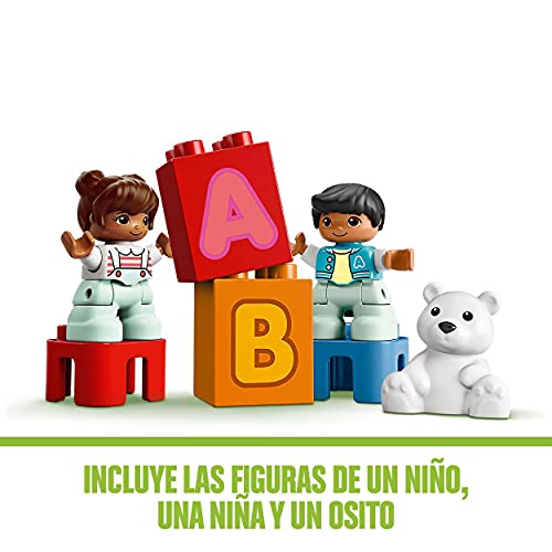 LEGO 10915 Duplo My First Camión del Alfabeto Juguete Educativo y de Aprendizaje para Bebes, Niños y Niñas +1,5 año con 2 Mini Figuras