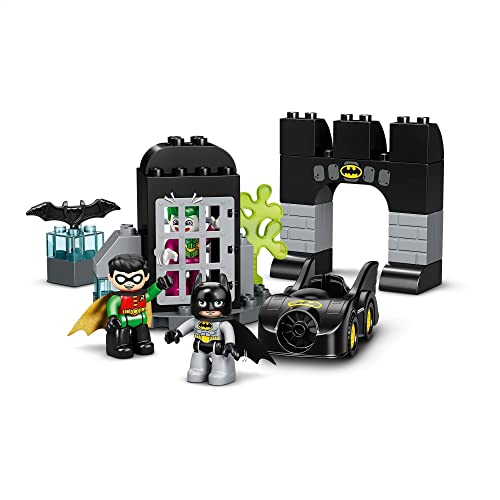 LEGO 10919 Duplo Super Heroes Batcueva, Juguete de Construcción para Niños +2 años con Mini Figuras de Batman, Joker y Robin