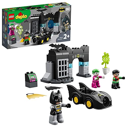 LEGO 10919 Duplo Super Heroes Batcueva, Juguete de Construcción para Niños +2 años con Mini Figuras de Batman, Joker y Robin