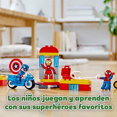 LEGO 10921 Duplo Super Heroes Laboratorio de Superhéroes Juguete de Construcción para Niños 2+ años con Spider-Man, Ironman y Capitán América