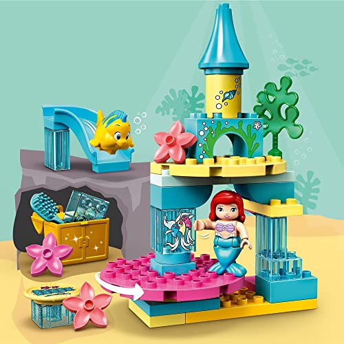 LEGO 10922 Duplo Disney Princess Castillo Submarino de Ariel, La Sirenita Juguete para Niños y Niñas 2 - 5 años con Mini Muñeca