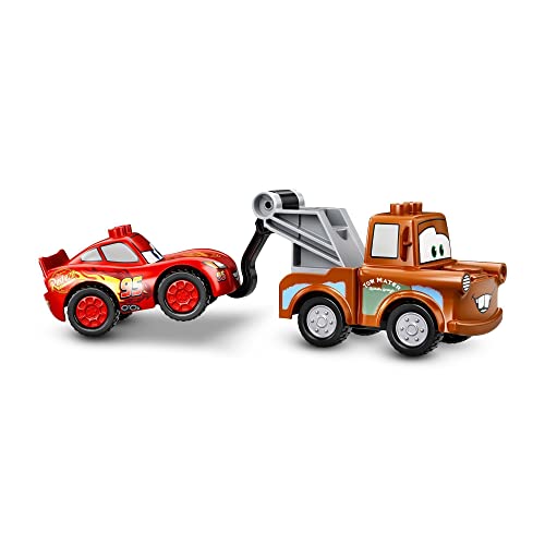 LEGO 10924 Duplo Cars de Disney y Pixar: Día de la Carrera de Rayo Mcqueen, Coches de Juguetes para Bebes 2+ años