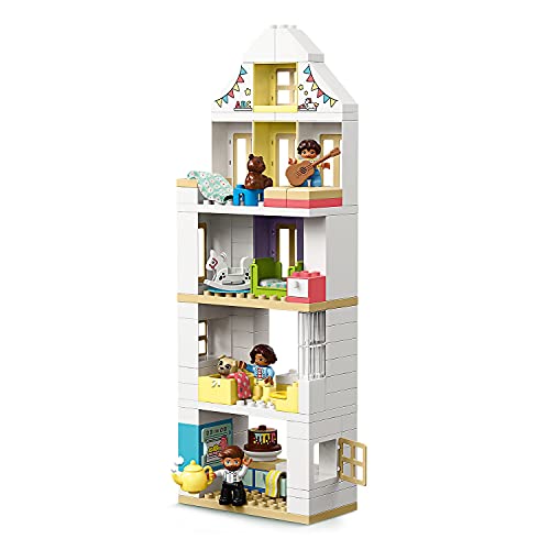 LEGO 10929 Duplo Town Casa de Juegos Modular, Juguete 3en1, Casa de Muñecas con Mini Figuras y Animales para Niños +2 años