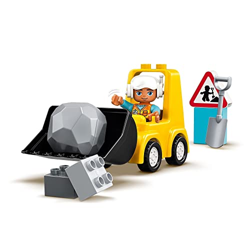 LEGO 10930 Duplo Town Buldócer Juguete de Construcción para Niños y Niñas +2 años con Mini Figura