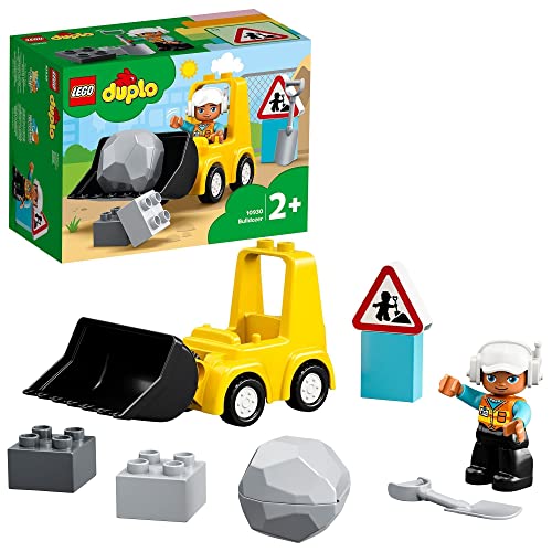 LEGO 10930 Duplo Town Buldócer Juguete de Construcción para Niños y Niñas +2 años con Mini Figura