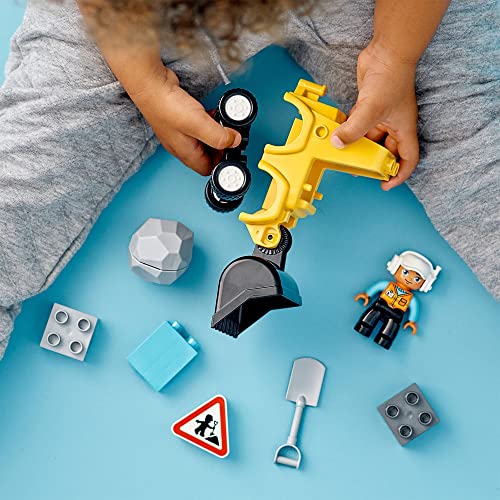 LEGO 10930 Duplo Town Buldócer Juguete de Construcción para Niños y Niñas +2 años con Mini Figura