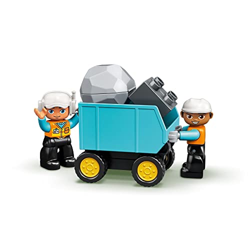 LEGO 10931 Duplo Town Camión y Excavadora con Orugas Juguete de Construcción