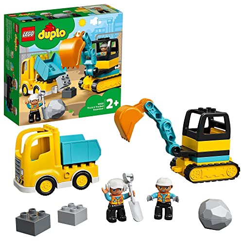 LEGO 10931 Duplo Town Camión y Excavadora con Orugas Juguete de Construcción