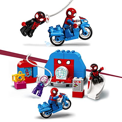 LEGO 10940 Duplo Super Heroes Cuartel General de Spider-Man, Juguete de Construcción para Niños +2 Años con Figuras de Superhéroes