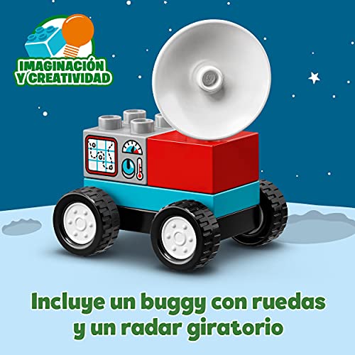 LEGO 10944 DUPLO Misión de la Lanzadera Espacial Juguete de Construcción de Cohete Espacial para Niños +2 años con Astronautas