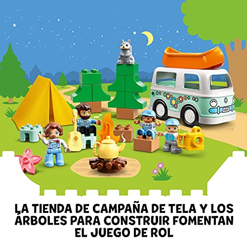 LEGO 10946 Duplo Mi Ciudad: Aventura en la Autocaravana Familiar, Coche de Juguete para Niños y Niñas +2 años