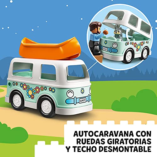 LEGO 10946 Duplo Mi Ciudad: Aventura en la Autocaravana Familiar, Coche de Juguete para Niños y Niñas +2 años