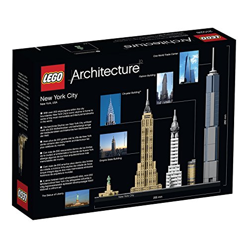 LEGO 21028 Architecture Ciudad de Nueva York, Maqueta para Construir, Regalos Originales de Manualidades y Decoración de Hogar