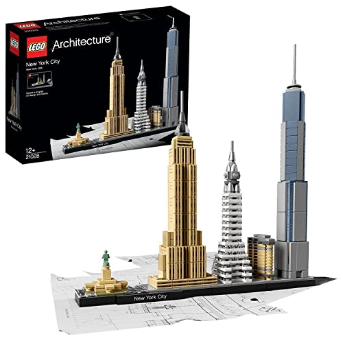 LEGO 21028 Architecture Ciudad de Nueva York, Maqueta para Construir, Regalos Originales de Manualidades y Decoración de Hogar