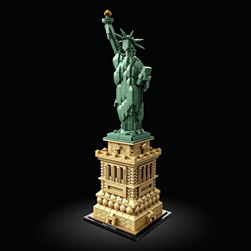 LEGO 21042 Architecture Estatua de la Libertad de Nueva York Set de Construcción, Modelo de Coleccionista, Maqueta Decorativa