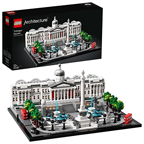 LEGO 21045 Architecture Trafalgar Square, Maqueta de Londres para Construir, Manualidades para Niños +12 años y Adultos