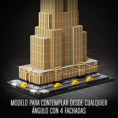 LEGO 21046 Architecture Empire State Building, Maqueta para Construir, Manualidades para Niños +16 años y Adultos