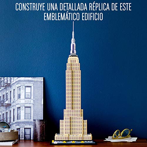 LEGO 21046 Architecture Empire State Building, Maqueta para Construir, Manualidades para Niños +16 años y Adultos