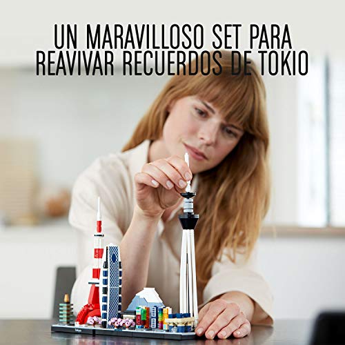 LEGO 21051 Architecture Skyline Collection Tokio, Set de Construcción, Modelo de Coleccionista, Maqueta Decorativa