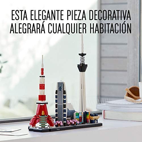 LEGO 21051 Architecture Skyline Collection Tokio, Set de Construcción, Modelo de Coleccionista, Maqueta Decorativa