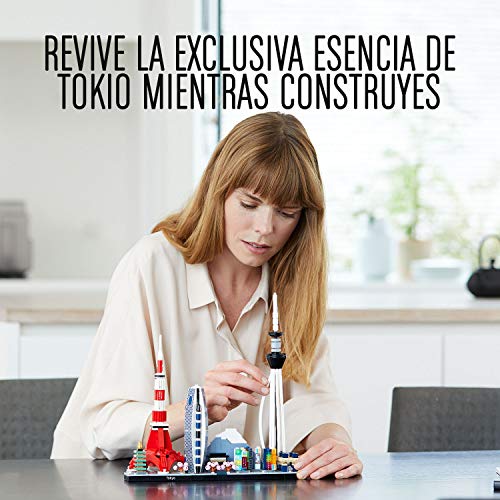 LEGO 21051 Architecture Skyline Collection Tokio, Set de Construcción, Modelo de Coleccionista, Maqueta Decorativa