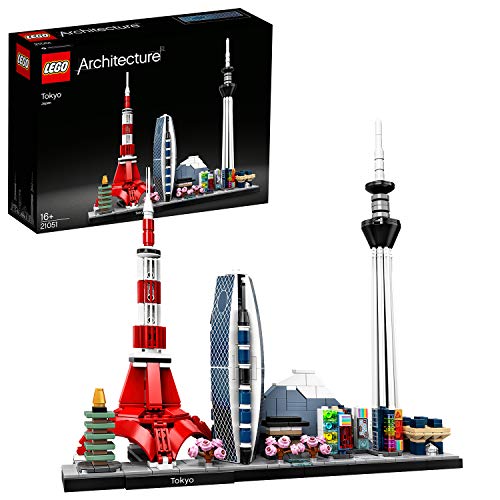 LEGO 21051 Architecture Skyline Collection Tokio, Set de Construcción, Modelo de Coleccionista, Maqueta Decorativa