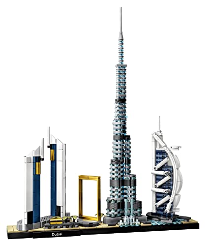 LEGO 21052 Architecture Skyline Collection Dubái, Set de Construcción, Modelo de Coleccionista, Maqueta Decorativa