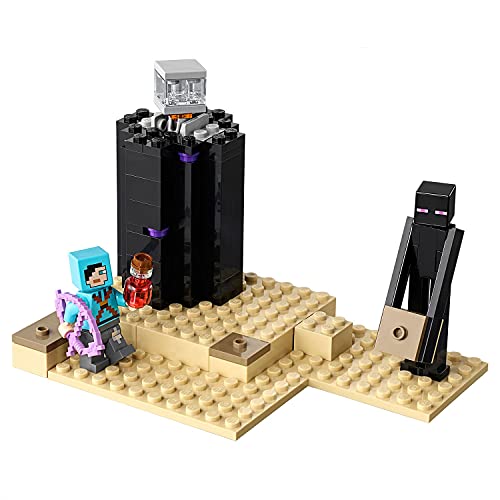 LEGO 21151 Minecraft La Batalla en el End Juguete de Construcción con Dragón Ender y Mini Figura de Enderman