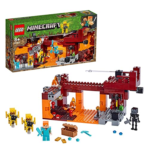 LEGO 21154 Minecraft El Puente del Blaze Juguete de Construcción para Niños 8 años con 4 Mini Figuras