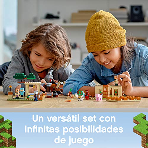 LEGO 21160 Minecraft La Invasión de los Illager, Juguete de Construcción para Niños +8 años Basado en el Videojuego