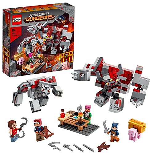 LEGO 21163 Minecraft La Batalla por la Piedra Roja, Juguete de Construcción