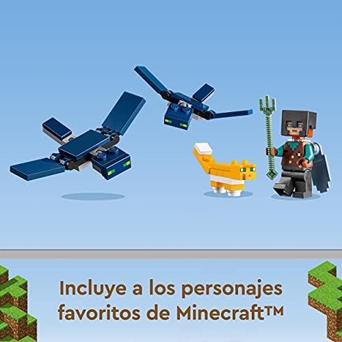 LEGO 21173 Minecraft La Torre al Cielo, Juguete de Construcción para Niños +8 Años con Figuras y Casa de Árbol Configurable