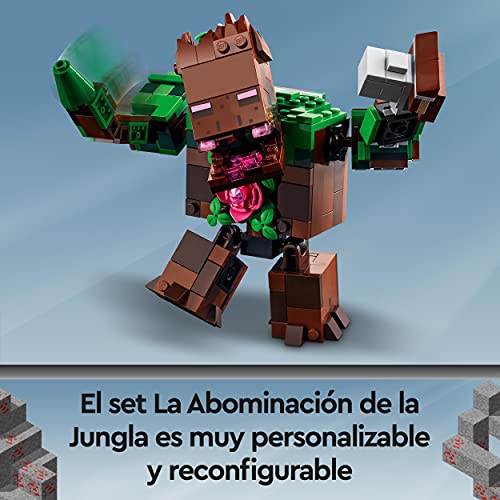 LEGO 21176 Minecraft La Abominación de la Selva, Juguete de Construcción para Niños y Niñas +8 Años con Mini Figuras