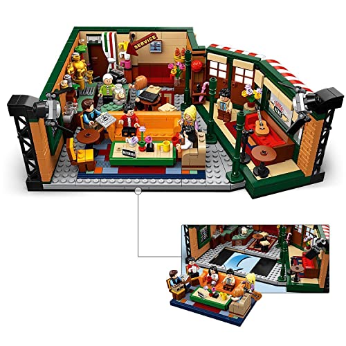 LEGO 21319 Ideas Central Perk, Cafetería de Serie Friends con Mini Figuras, Maqueta para Construir para Niños +16 Años y Adultos