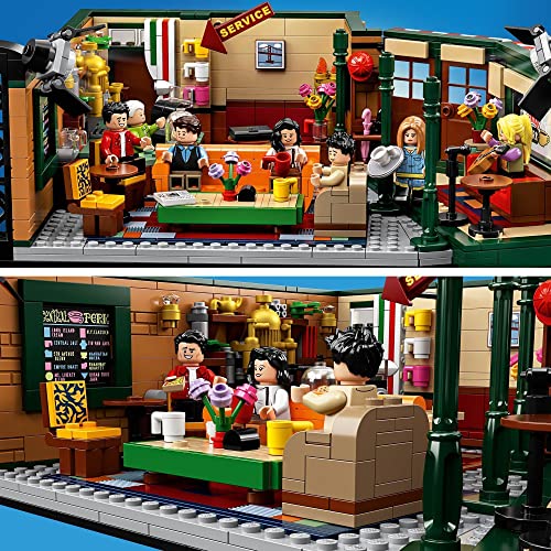 LEGO 21319 Ideas Central Perk, Cafetería de Serie Friends con Mini Figuras, Maqueta para Construir para Niños +16 Años y Adultos