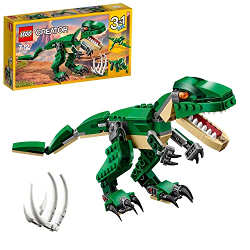 LEGO 31058 Creator 3en1 Grandes Dinosaurios, T. Rex, Triceratops o Pterodáctilo, Juguete de Construcción para Niños y Niñas +7 años