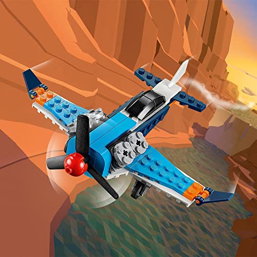 LEGO 31099 Creator 3 en 1 Avión de Hélice o Jet o Helicóptero Juguete de Construcción para Niños +6 años