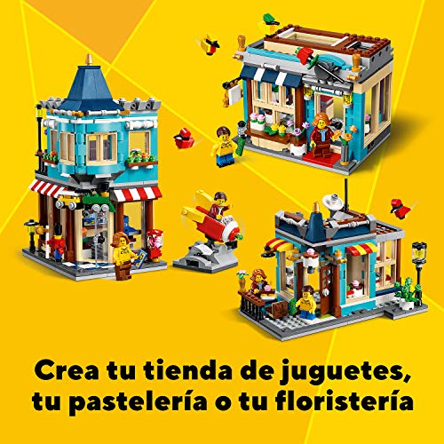 LEGO 31105 Creator Tienda de Juguetes Clásica, Set de Construcción 3en1 con Mini Figuras para Niños y Niñas +8 años