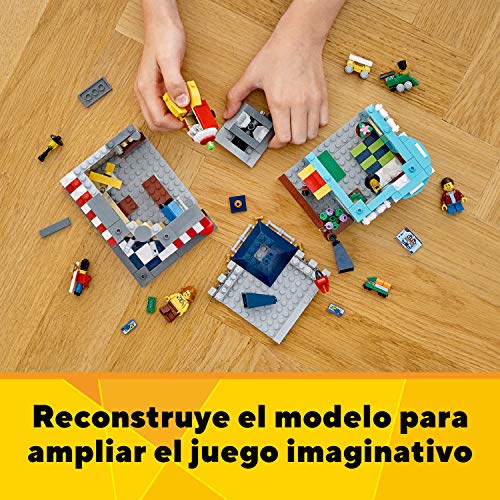 LEGO 31105 Creator Tienda de Juguetes Clásica, Set de Construcción 3en1 con Mini Figuras para Niños y Niñas +8 años