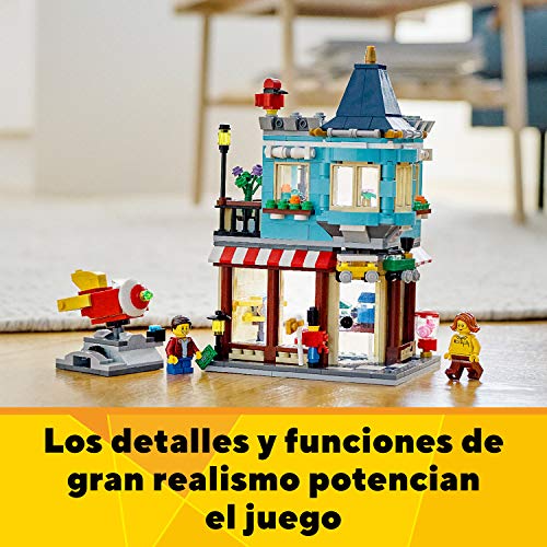 LEGO 31105 Creator Tienda de Juguetes Clásica, Set de Construcción 3en1 con Mini Figuras para Niños y Niñas +8 años