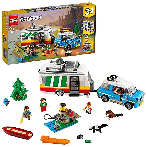 LEGO 31108 Creator Vacaciones Familiares en Caravana Juguete de Construcción