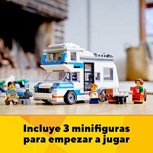 LEGO 31108 Creator Vacaciones Familiares en Caravana Juguete de Construcción