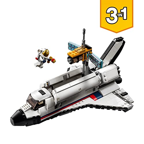 LEGO 31117 Creator 3en1 Aventura en Lanzadera Espacial, Nave Espacial de Juguete, Juegos de Construcción para Niños