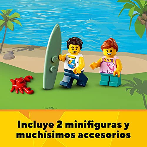 LEGO 31118 Creator 3en1 Casa Surfera en la Playa, Faro o Casa de la Piscina, Juguete de Construcción para Niños +8 Años, Idea de Regalo Creativa