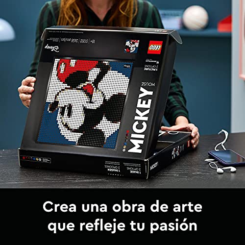 LEGO 31202 Art Disney’s Mickey Mouse Póster Set de Construcción Manualidades para Adultos Decoración de Pared Póster DIY