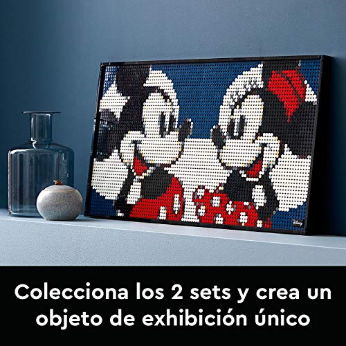 LEGO 31202 Art Disney’s Mickey Mouse Póster Set de Construcción Manualidades para Adultos Decoración de Pared Póster DIY