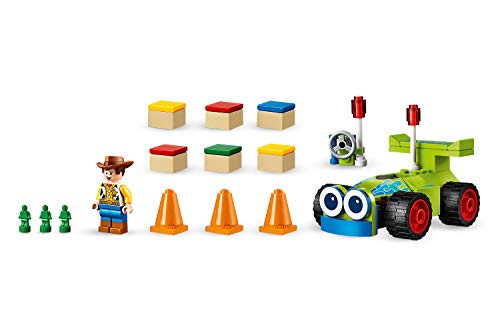 LEGO 4+ Woody y RC, Juguete de Construcción para Recrear las Aventuras de la Película Toy Story 4 (10766)