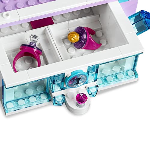 LEGO 41168 Disney Princess Frozen II Joyero Creativo de Elsa, Juguete do Construcción con Mini Figuras para Niños +6 años