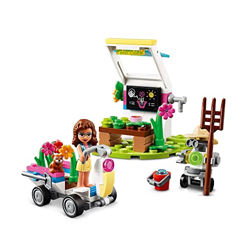 LEGO 41425 Friends Huerto de Flores de Olivia Juguete de Construcción para Niños y Niñas +6 años con Mini Muñeca